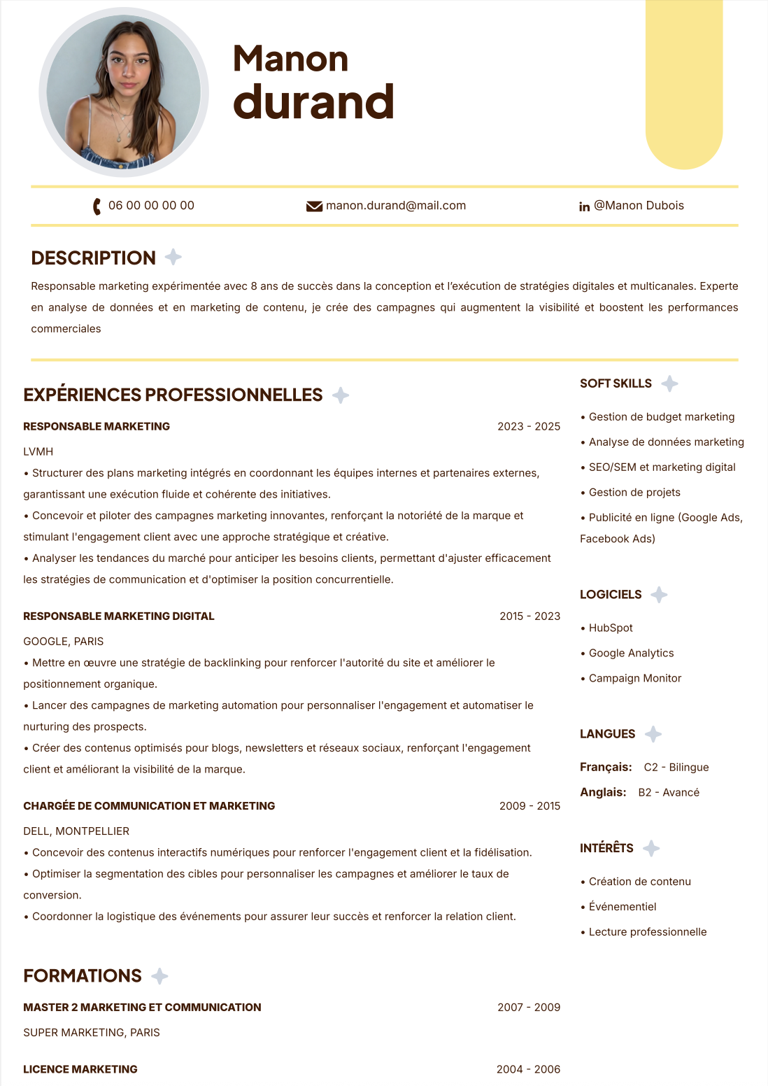 CV Template 3