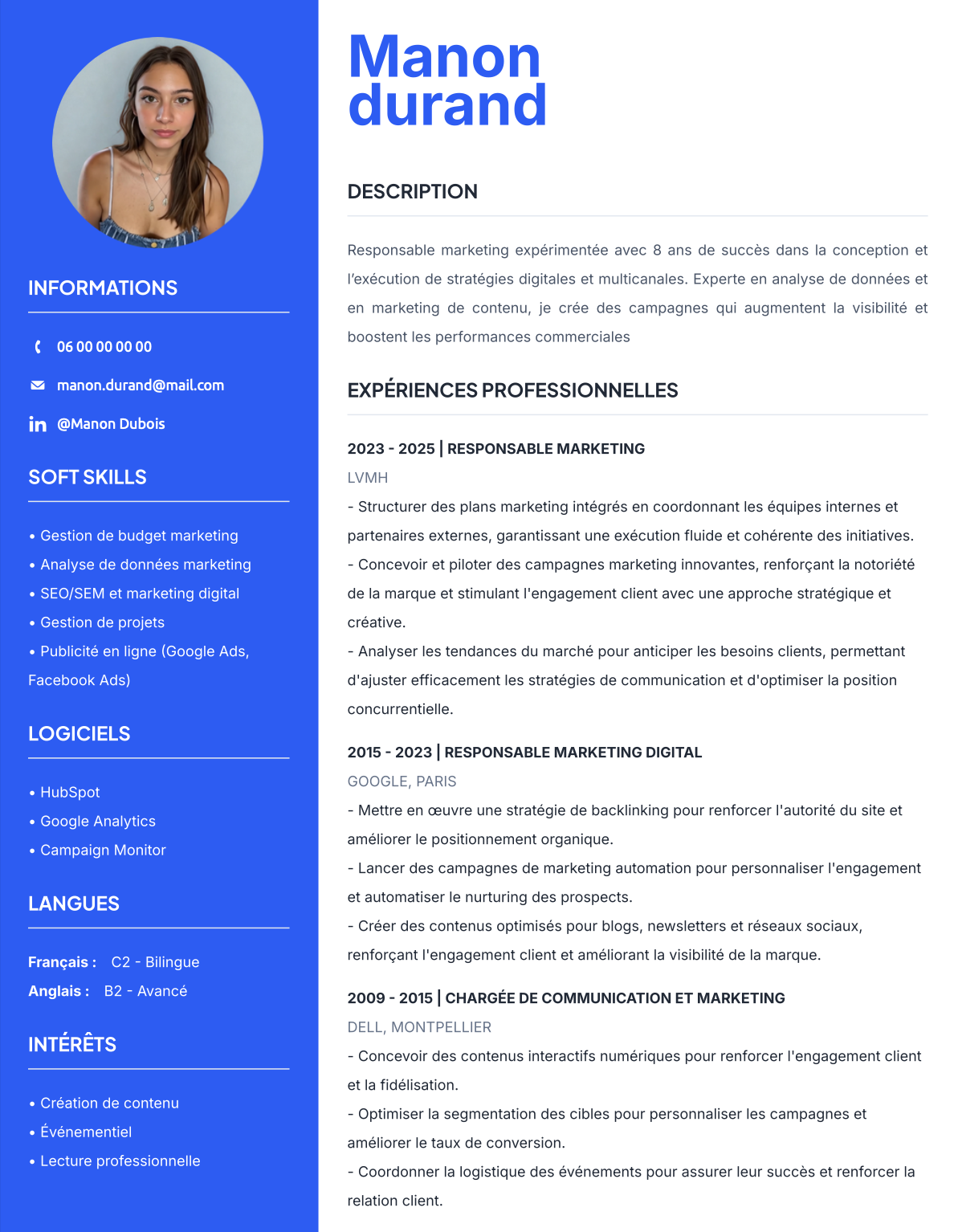 CV Template 1