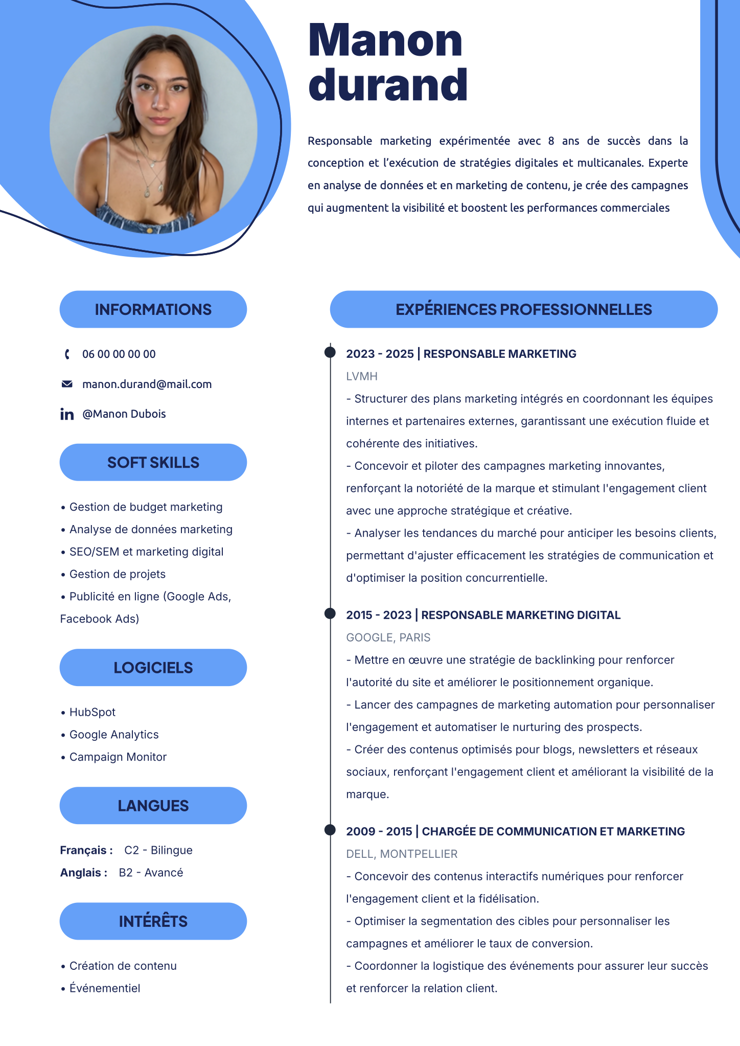CV Template 2